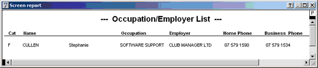 occupationemployer list